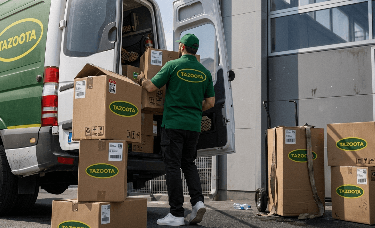 Tazoota delivery person